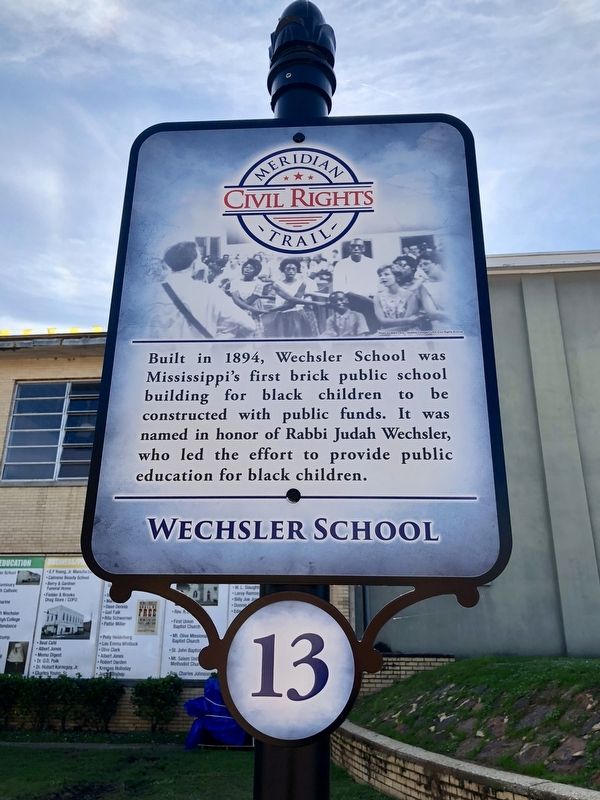 Wechsler School Marker image. Click for full size.