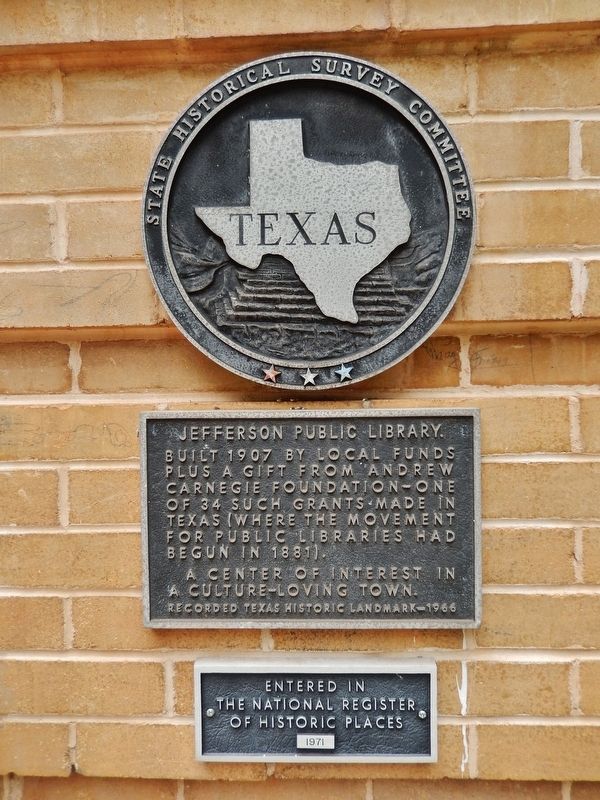 Jefferson Public Library Marker image. Click for full size.