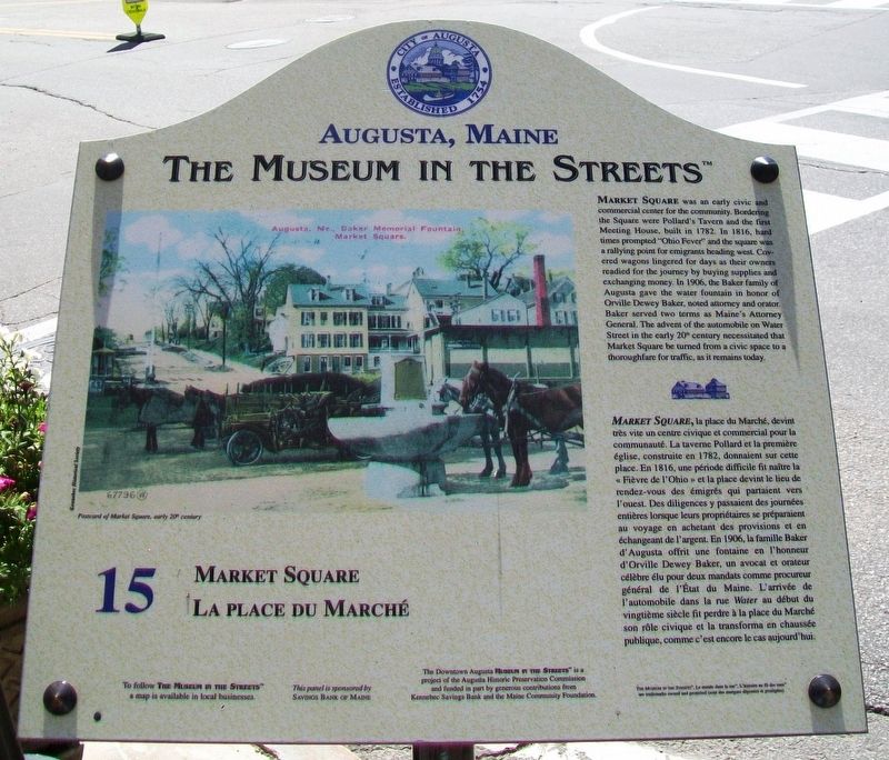 Market Square / La place du Marché Marker. Click for full size. Market Square / La place du Marché Marker image. Click for full size.