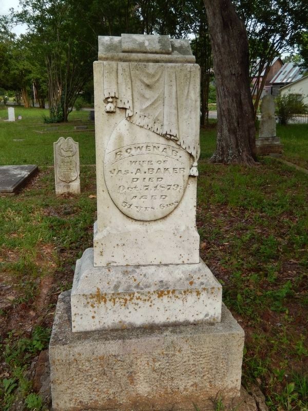 Rowena Crawford Baker Monument (<i>beside marker</i>). Click for full size. Rowena Crawford Baker Monument (<i>beside marker</i>) image. Click for full size.