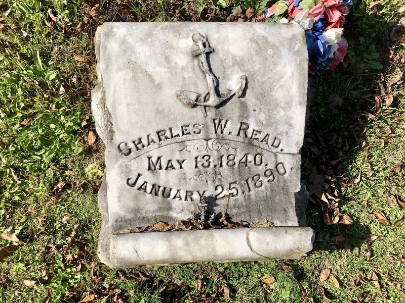 Grave marker of Lt. Charles W. Read. image. Click for full size.