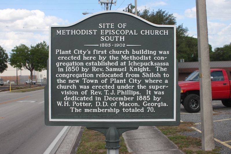 Site of Methodist Episcopal Church South~1885-1902 Marker image. Click for full size.