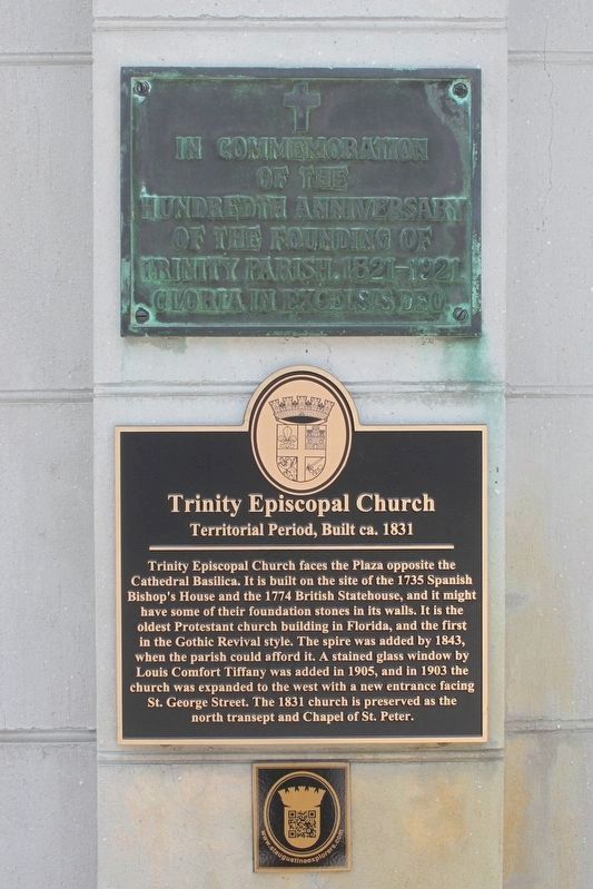Trinity Episcopal Church Marker. Click for full size. Trinity Episcopal Church Marker image. Click for full size.