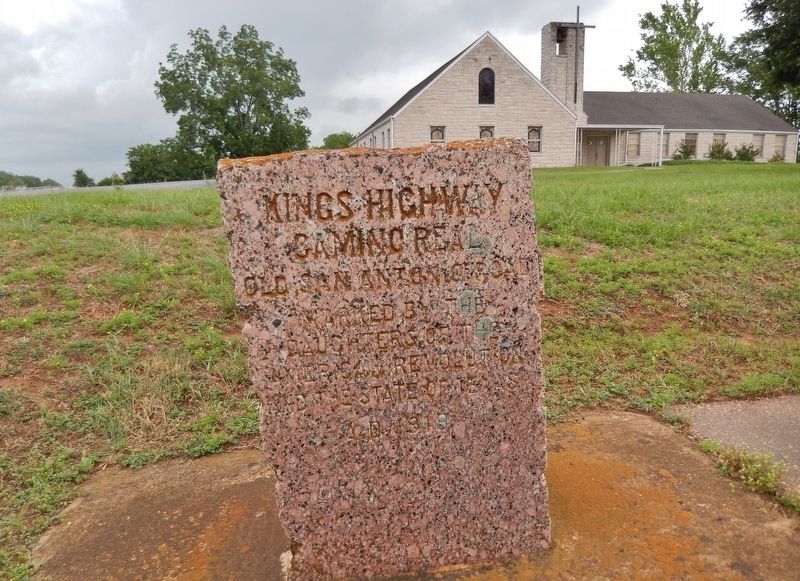 Kings Highway Marker (<i>wide view</i>). Click for full size. Kings Highway Marker (<i>wide view</i>) image. Click for full size.
