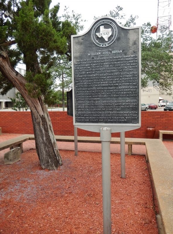 Town Named for William Joel Bryan Marker (<i>tall view</i>) image. Click for full size.