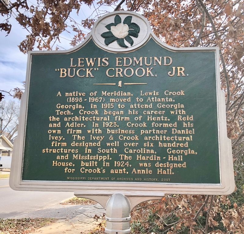 Lewis Edmund "Buck" Crook, Jr. Marker image. Click for full size.