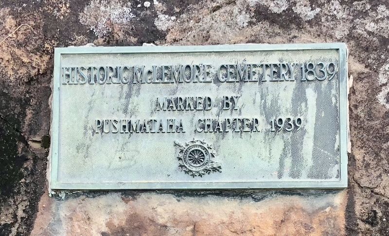Historic McLemore Cemetery 1839 Marker. Click for full size. Historic McLemore Cemetery 1839 Marker image. Click for full size.