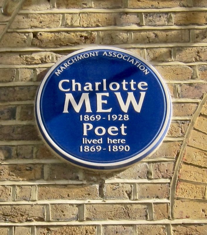 Charlotte Mew Marker. Click for full size. Charlotte Mew Marker image. Click for full size.