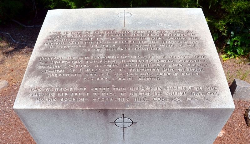 The Village of Danburg Marker (Top). Click for full size. The Village of Danburg Marker (Top) image. Click for full size.