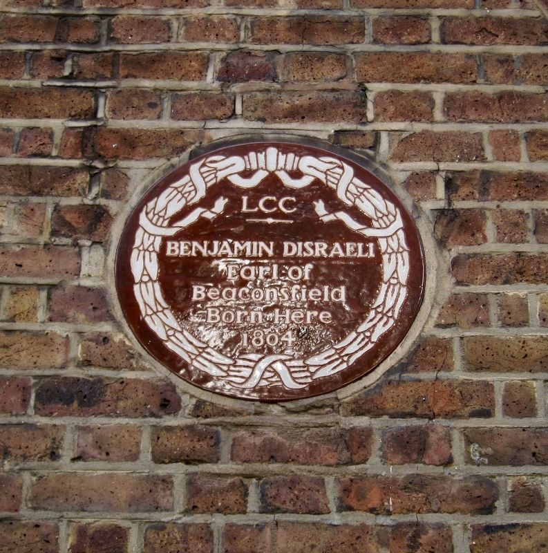 Benjamin Disraeli Marker image. Click for full size.