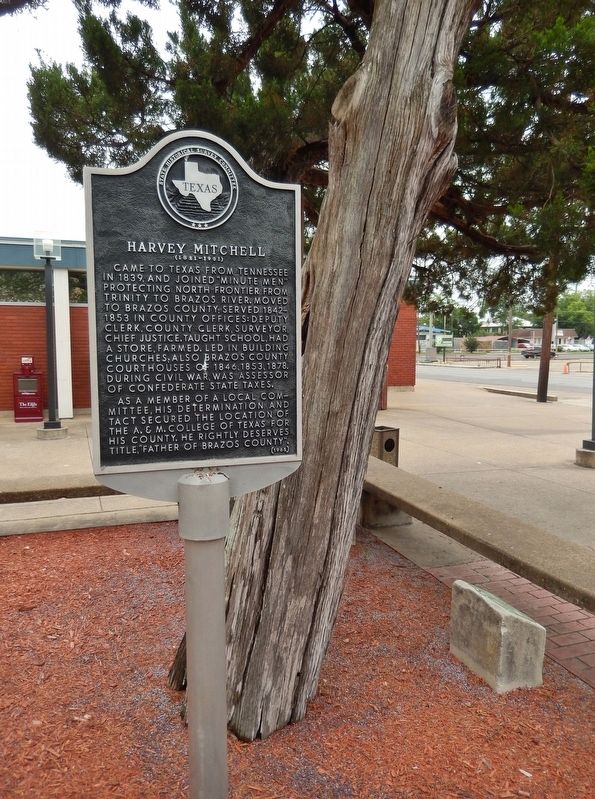 Harvey Mitchell Marker (<i>tall view</i>). Click for full size. Harvey Mitchell Marker (<i>tall view</i>) image. Click for full size.