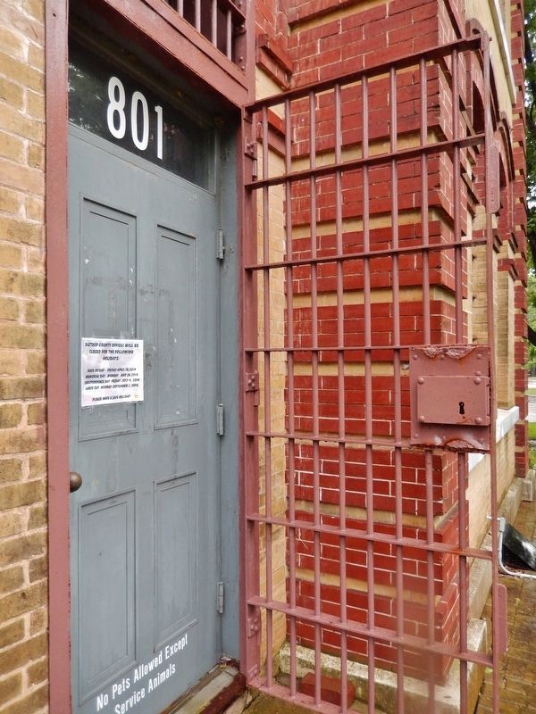 Bastrop County Jail Door image. Click for full size.