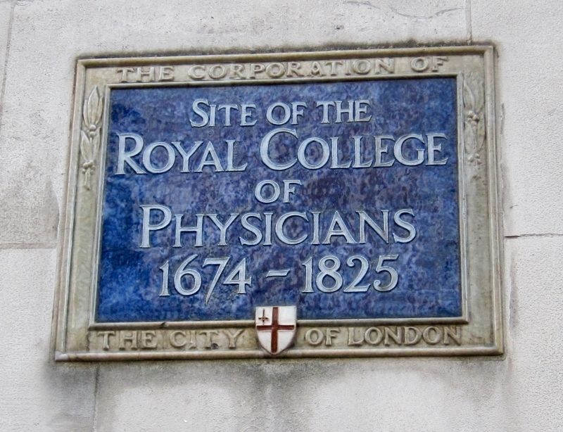 Royal College of Physicians Marker. Click for full size. Royal College of Physicians Marker image. Click for full size.