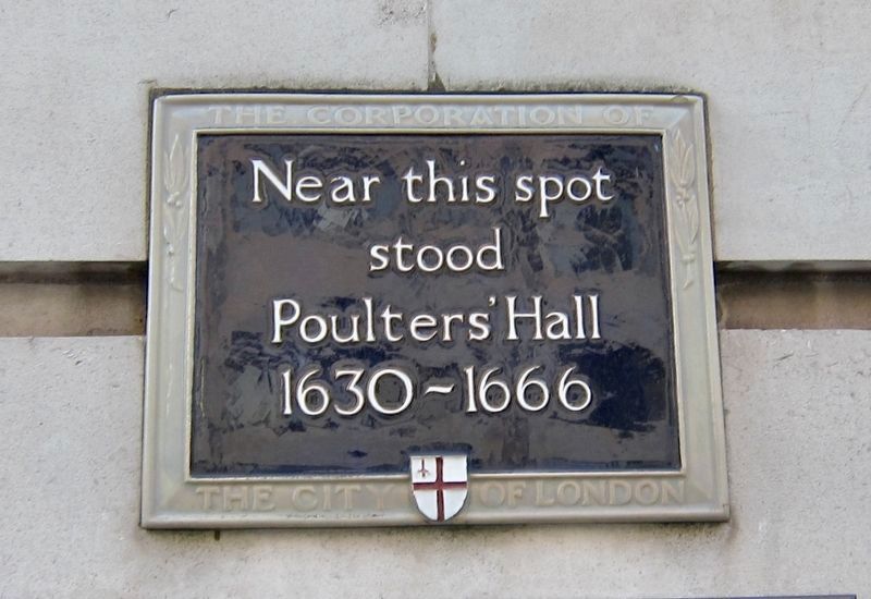 Poulters' Hall Marker. Click for full size. Poulters' Hall Marker image. Click for full size.