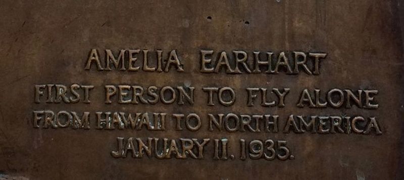 Amelia Earhart Marker image. Click for full size.