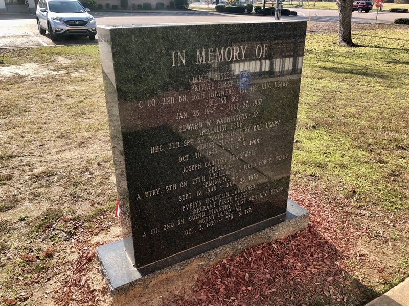 Covington County Vietnam War Memorial (Rear) image. Click for full size.
