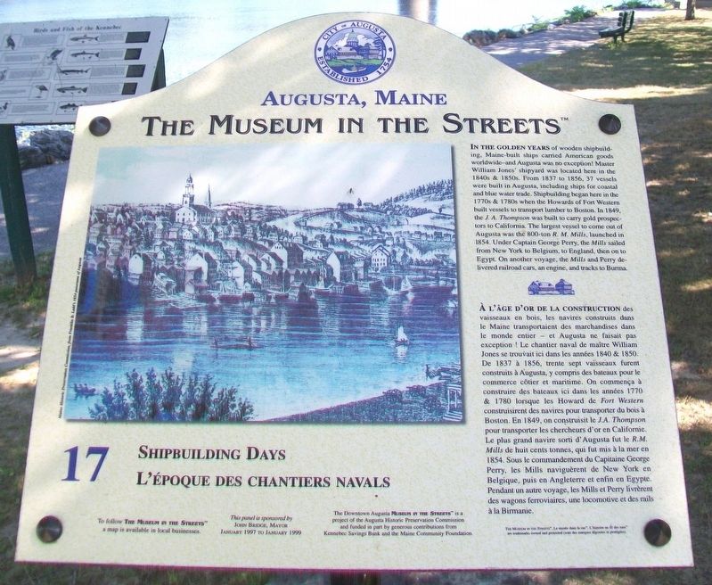Shipbuilding Days / L'�poque des chantiers navals Marker image. Click for full size.