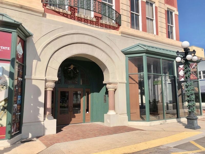 Marks-Rothenberg Co. plaque can be seen on right of portico.. Click for full size. Marks-Rothenberg Co. plaque can be seen on right of portico. image. Click for full size.