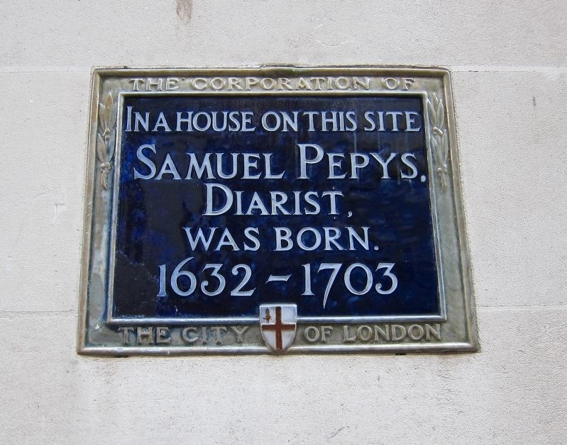 Samuel Pepys Marker image. Click for full size.