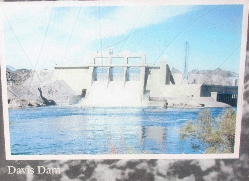 Davis Dam Pictured on the Marker image. Click for full size.