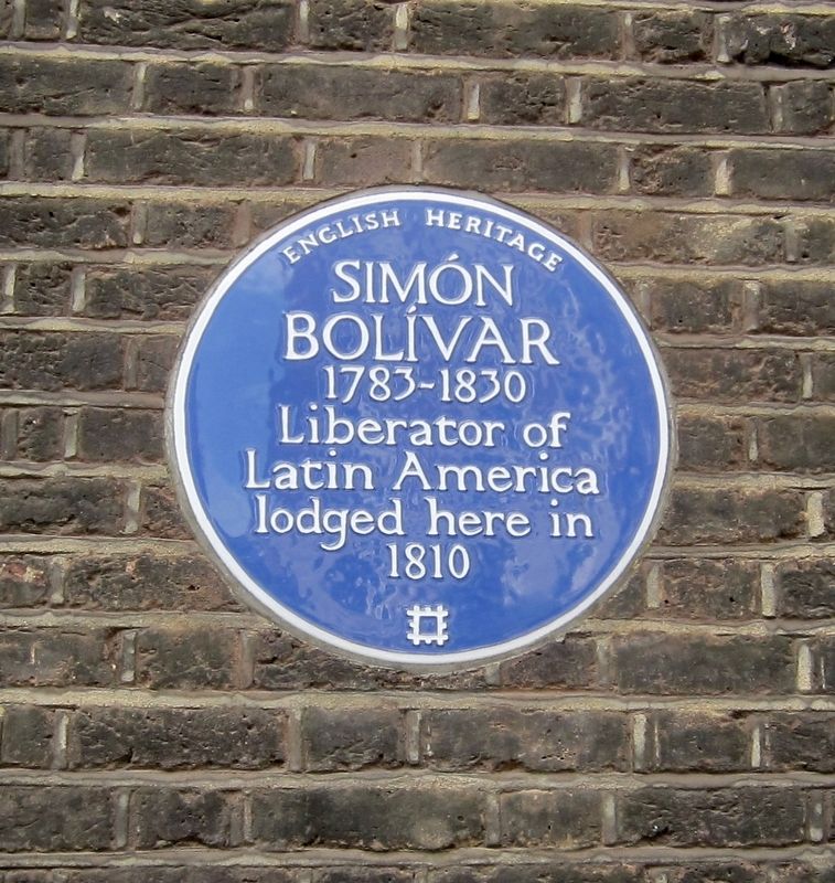Simón Bolívar Marker. Click for full size. Simón Bolívar Marker image. Click for full size.