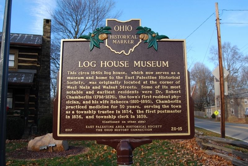 Log House Museum Marker image. Click for full size.