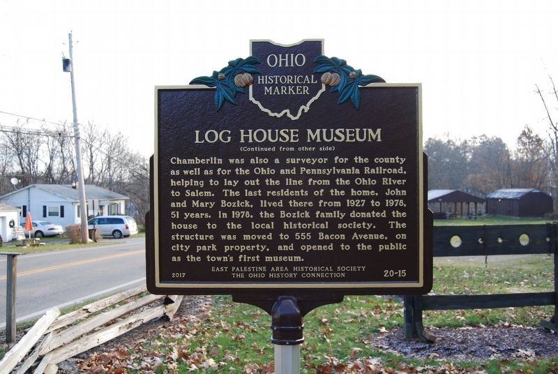 Log House Museum Marker image. Click for full size.