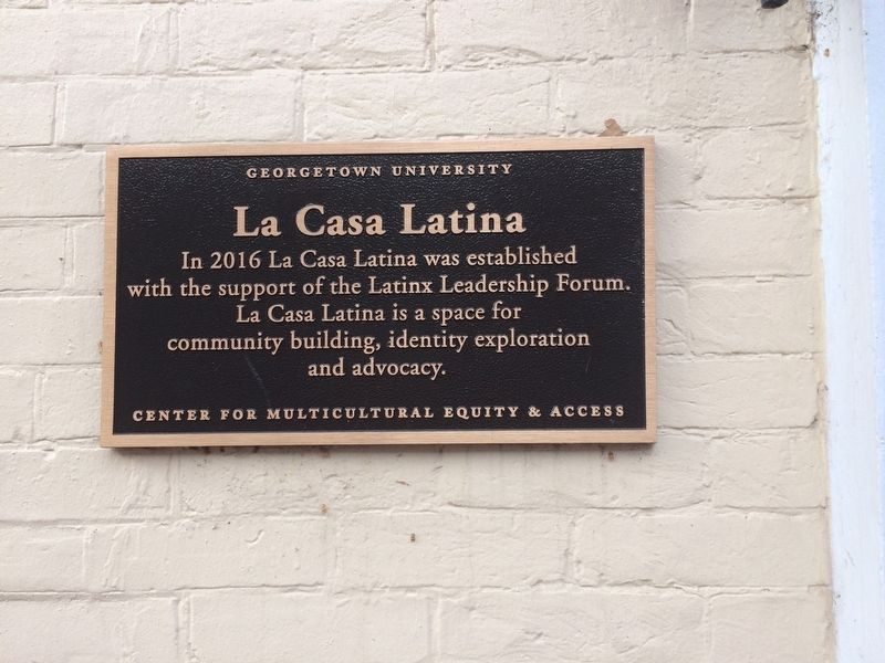 La Casa Latina Marker image. Click for full size.