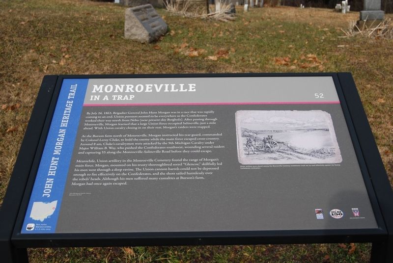 Monroeville-In A Trap Marker. Click for full size. Monroeville-In A Trap Marker image. Click for full size.