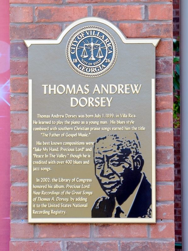 Thomas Andrew Dorsey Marker image. Click for full size.