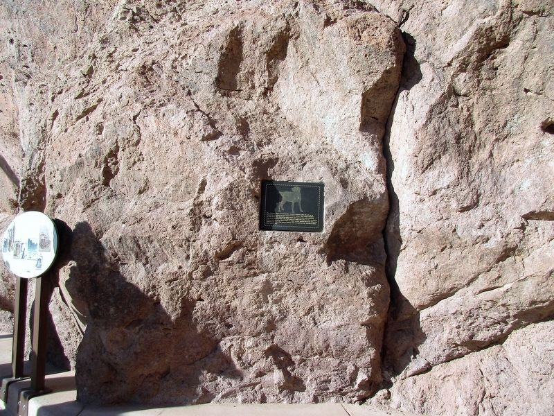 The Hoover Dam Construction Mascot Marker. Click for full size. The Hoover Dam Construction Mascot Marker image. Click for full size.