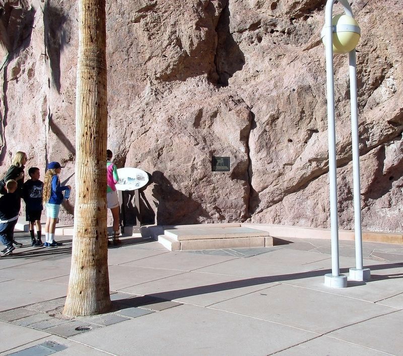 The Hoover Dam Construction Mascot Marker. Click for full size. The Hoover Dam Construction Mascot Marker image. Click for full size.