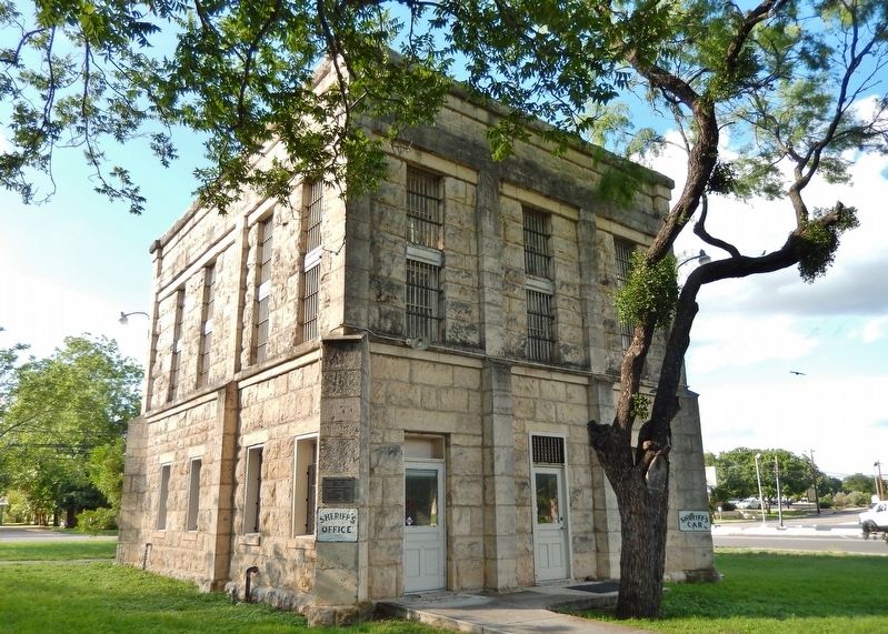 Kendall County Jail (1884) (<i>view right from marker</i>) image. Click for full size.