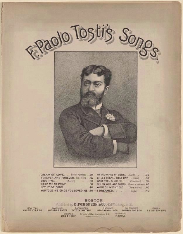 <i>F. Paolo Tosti's Songs</i>. Click for full size. <i>F. Paolo Tosti's Songs</i> image. Click for full size.