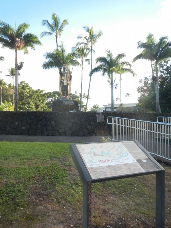 Hilo Bay: In the days of Kamehameha Marker image. Click for full size.