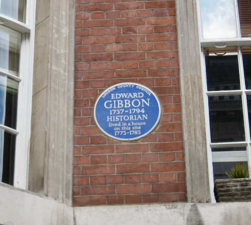 Edward Gibbon Marker. Click for full size. Edward Gibbon Marker image. Click for full size.