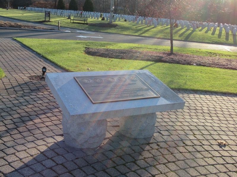 Massachusetts Veterans Memorial Cemetery Marker image. Click for full size.