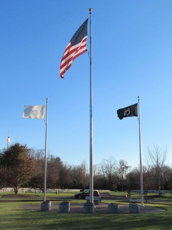 Massachusetts Veterans Memorial Cemetery Marker image. Click for full size.