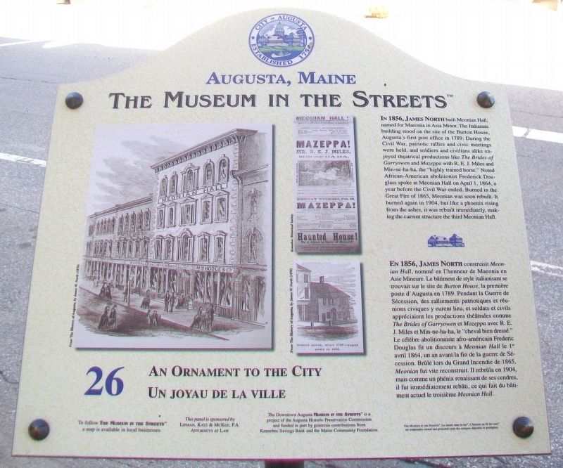 An Ornament to the City / Un joyau de la ville Marker. Click for full size. An Ornament to the City / Un joyau de la ville Marker image. Click for full size.