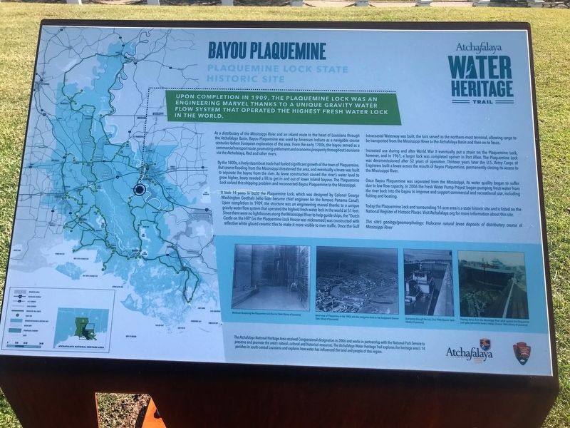 Bayou Plaquemine Marker image. Click for full size.