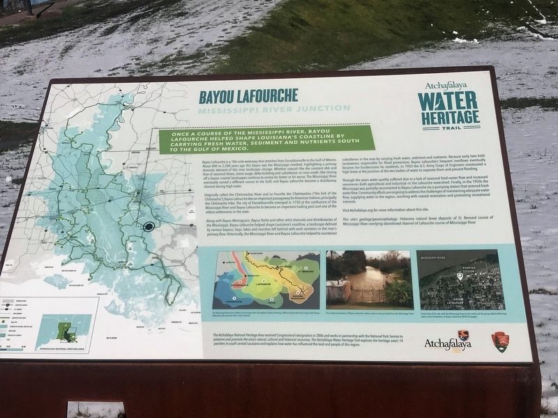 Bayou Lafourche Marker. Click for full size. Bayou Lafourche Marker image. Click for full size.