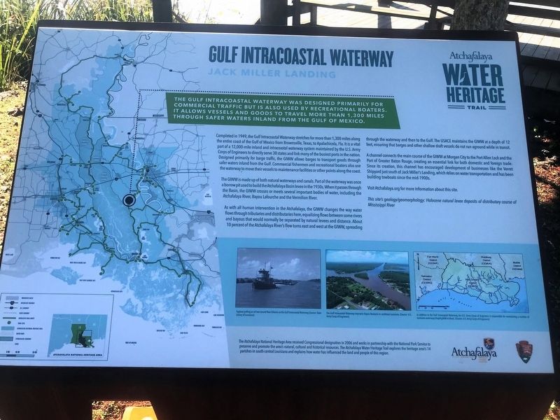 Gulf Intracoastal Waterway Marker. Click for full size. Gulf Intracoastal Waterway Marker image. Click for full size.
