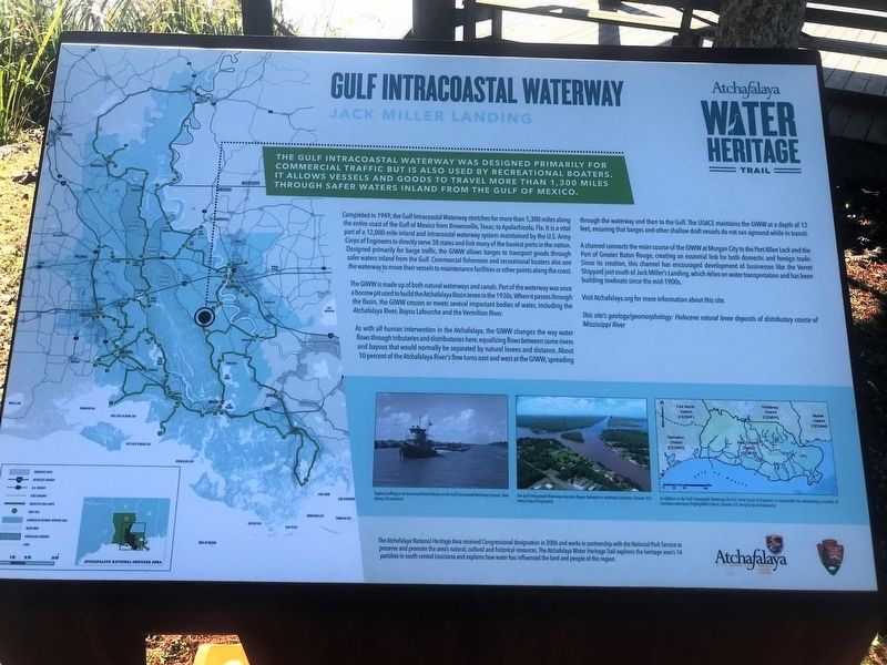 Gulf Intracoastal Waterway Marker image. Click for full size.
