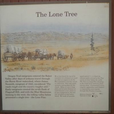 The Lone Tree panel. Click for full size. The Lone Tree panel image. Click for full size.