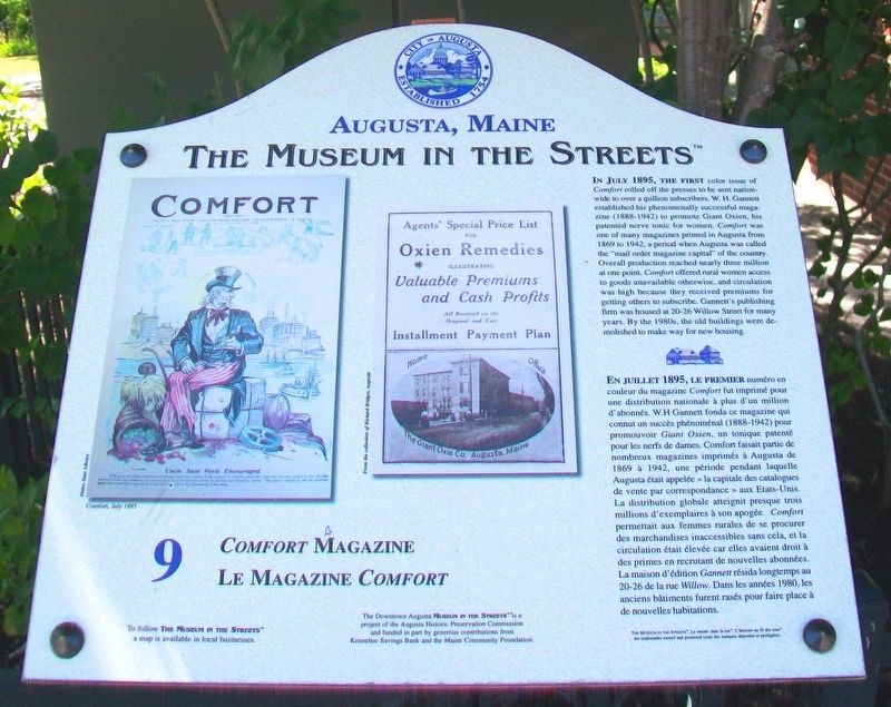 <i>Comfort</i> Magazine / Le Magazine <i>Comfort</i> Marker image. Click for full size.