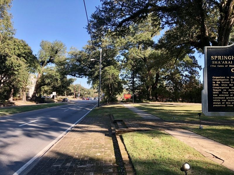 View from marker looking east on Springhill Avenue. image. Click for full size.
