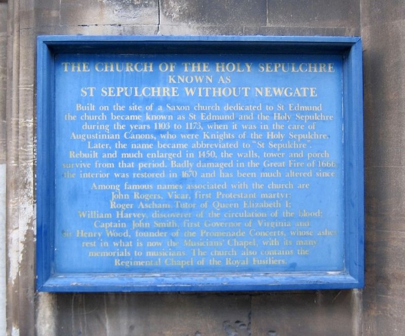 The Church of the Holy Sepulchre Marker image. Click for full size.