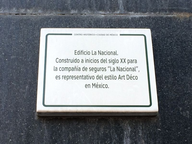 “La Nacional” Building Marker. Click for full size. “La Nacional” Building Marker image. Click for full size.