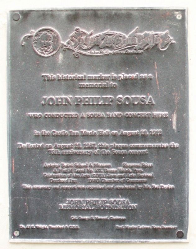 John Philip Sousa Marker image. Click for full size.
