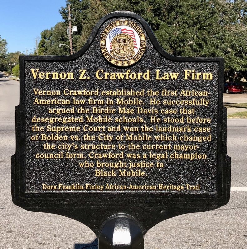 Vernon Z. Crawford Law Firm Marker image. Click for full size.